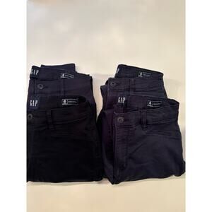 Lot of Four Gap Stretch Skinny Pants size 4 - One New with tags
